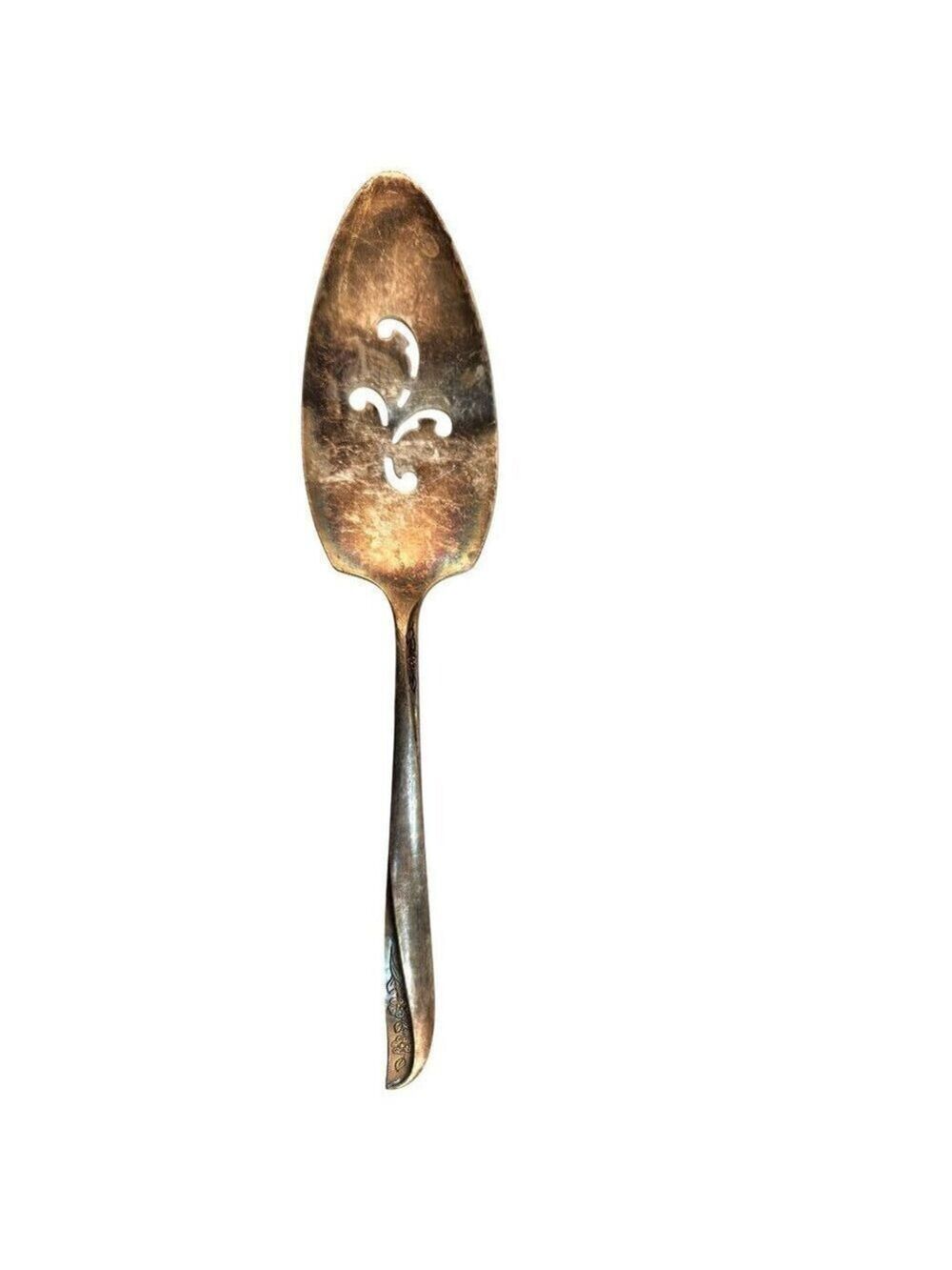 Vintage Wm A Rogers Oneida Ltd Silver Plated Pie Cake Serving Spoon Spatula